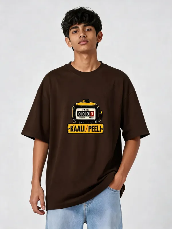 Brown_Cotton_Oversized_Graphic_T-Shirt_For_Men