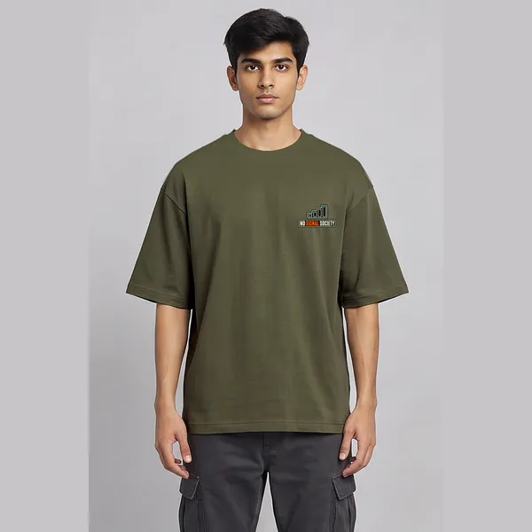 No_Signal_Olive_Green_Cotton_Oversized_Graphic_T-Shirt_For_Men