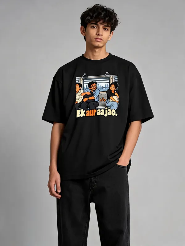 Black_Cotton_Oversized_Graphic_T-Shirt_For_Men