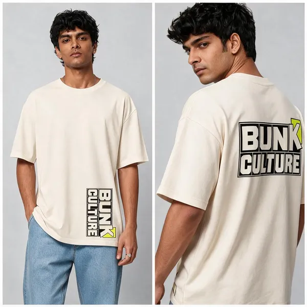 Bunk_Culture_Olive_Green_Cotton_Oversized_Graphic_T-Shirt_For_Men