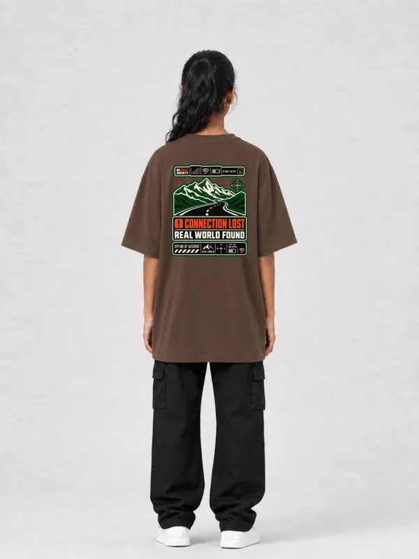 Brown_Cotton_Oversized_Graphic_T-Shirt_For_Women