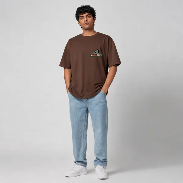 Brown_Cotton_Oversized_Graphic_T-Shirt_For_Men