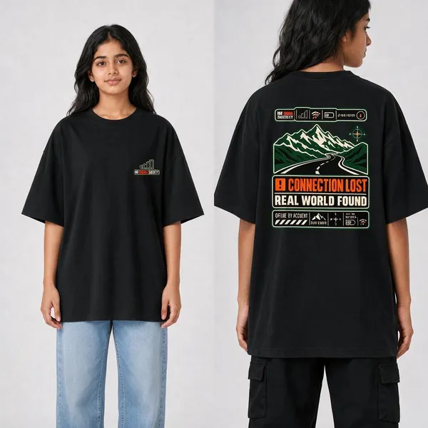 No_Signal_Black_Cotton_Oversized_Graphic_T-Shirt_For_Women
