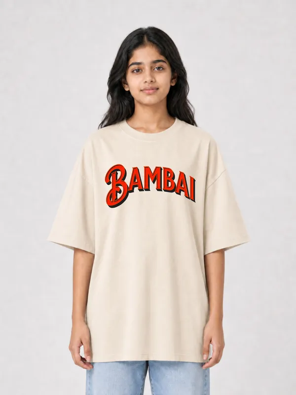 Beige_Cotton_Oversized_Graphic_T-Shirt_For_Women