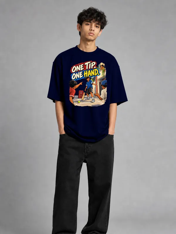 Navy_Blue_Cotton_Oversized_Graphic_T-Shirt_For_Men