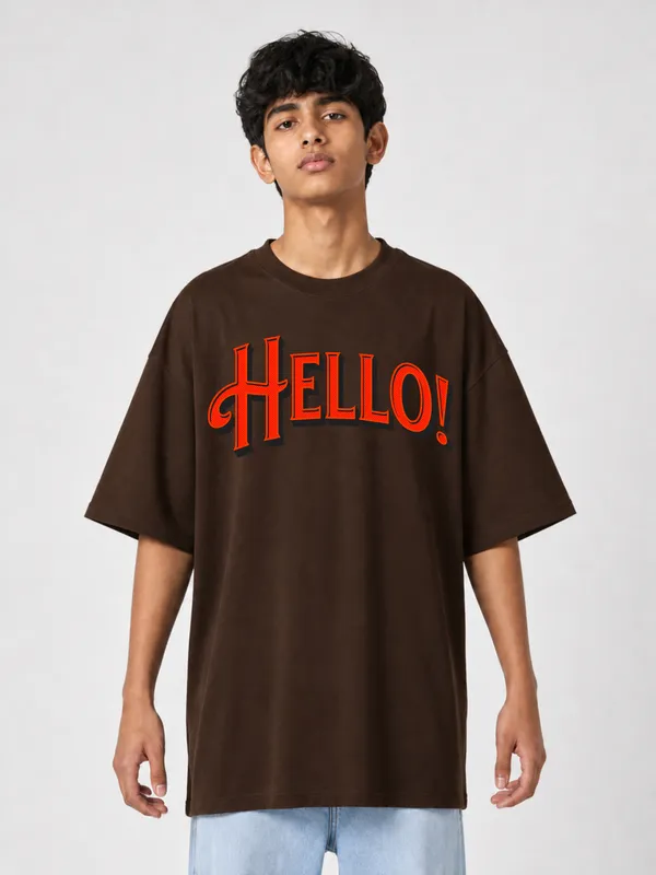 Brown_Cotton_Oversized_Graphic_T-Shirt_For_Men