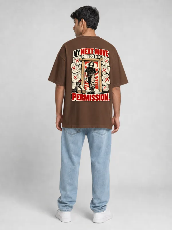Brown_Cotton_Oversized_Graphic_T-Shirt_For_Men