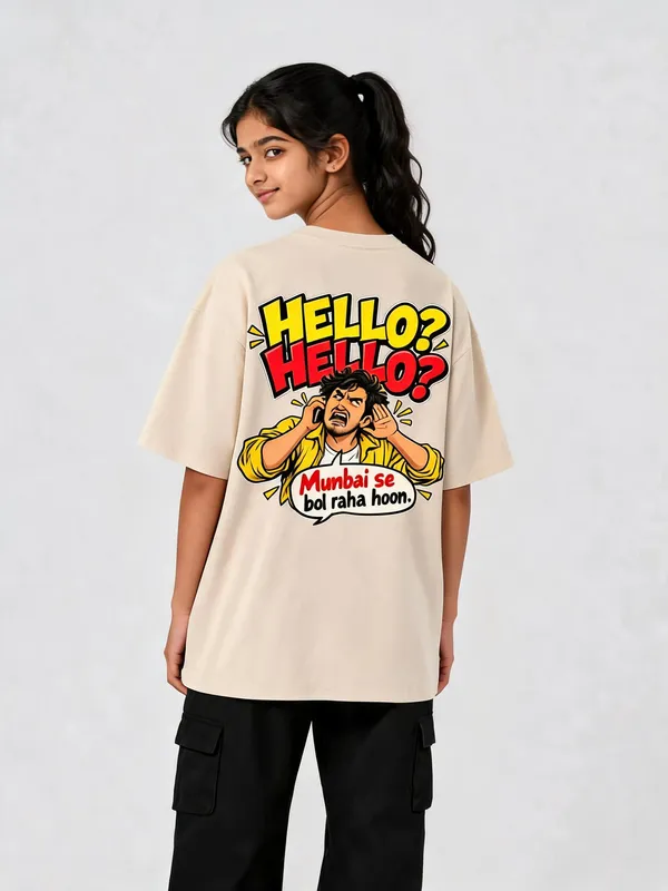 Cream_Cotton_Oversized_Graphic_T-Shirt_For_Women