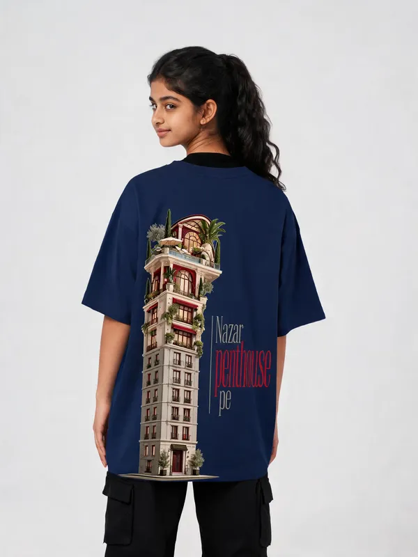 Navy_Blue_Cotton_Oversized_Graphic_T-Shirt_For_Women