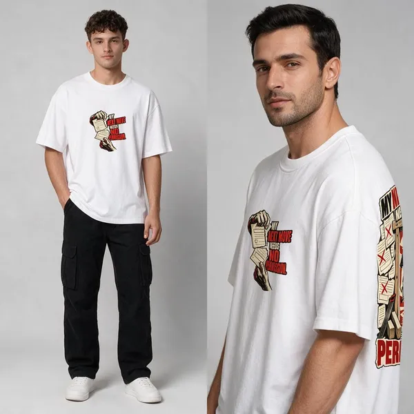 Next_Move_White_Cotton_Oversized_Graphic_T-Shirt_For_Men