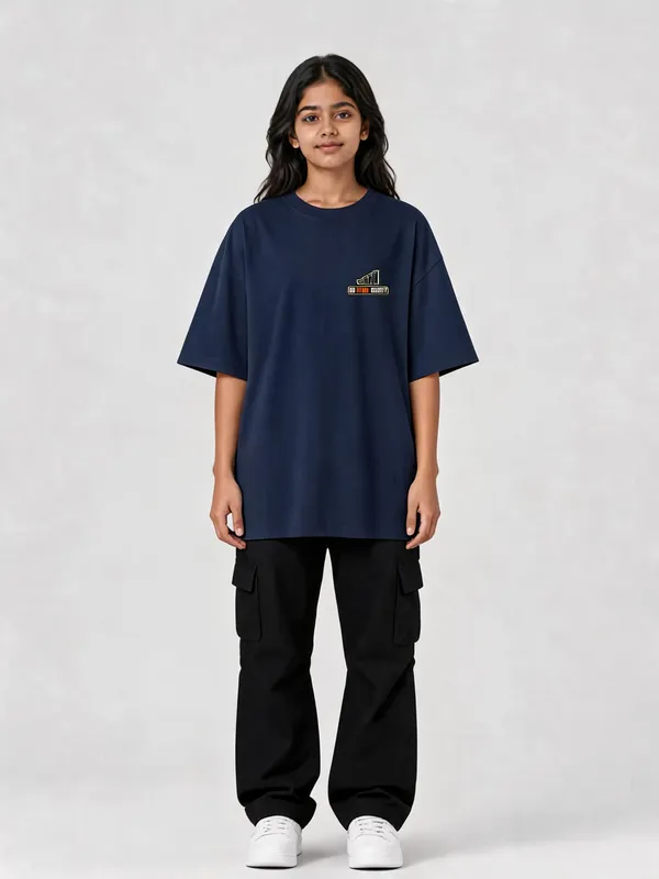 Navy_Blue_Cotton_Oversized_Graphic_T-Shirt_For_Women
