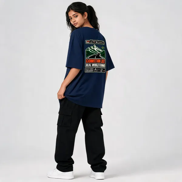 Navy_Blue_Cotton_Oversized_Graphic_T-Shirt_For_Women