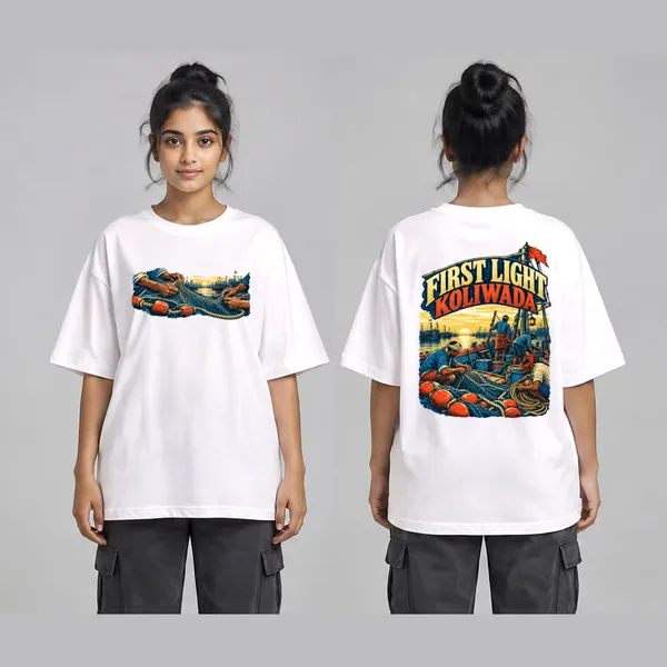 First_Light_Koliwada_White_Cotton_Oversized_Graphic_T-Shirt_For_Women