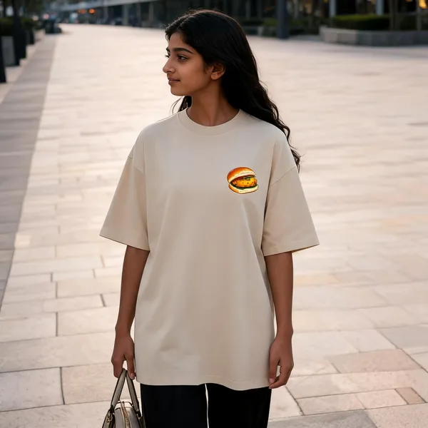 Beige_Cotton_Oversized_Graphic_T-Shirt_For_Women