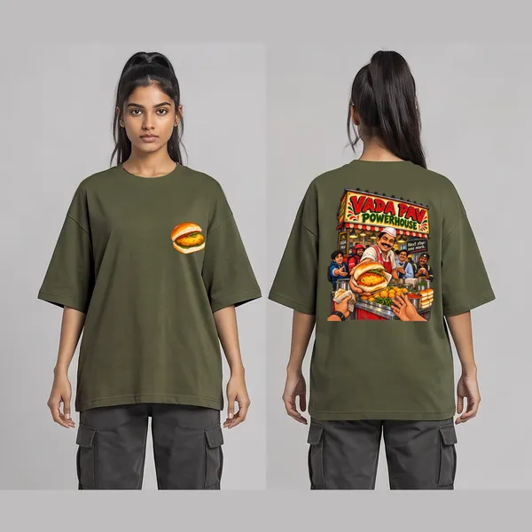 Vada_Paav_Olive_Green_Cotton_Oversized_Graphic_T-Shirt_For_Women