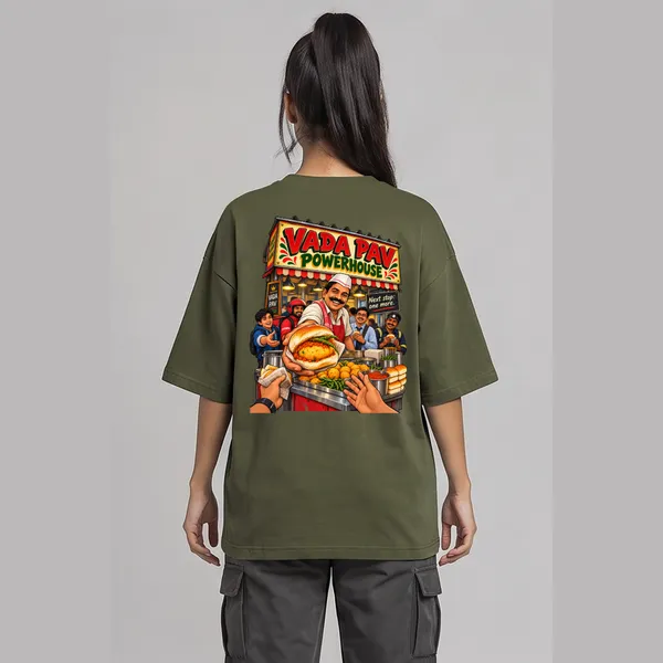 Vada_Paav_Olive_Green_Cotton_Oversized_Graphic_T-Shirt_For_Women