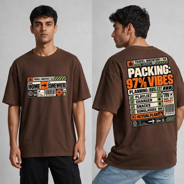 Packing_Brown_Cotton_Oversized_Graphic_T-Shirt_For_Men