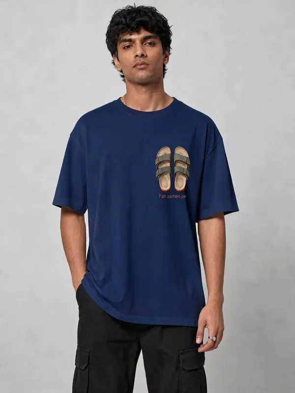 Navy_Blue_Cotton_Oversized_Graphic_T-Shirt_For_Men