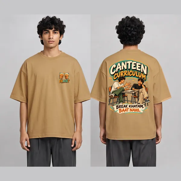Canteen_Beige_Cotton_Oversized_Graphic_T-Shirt_For_Men