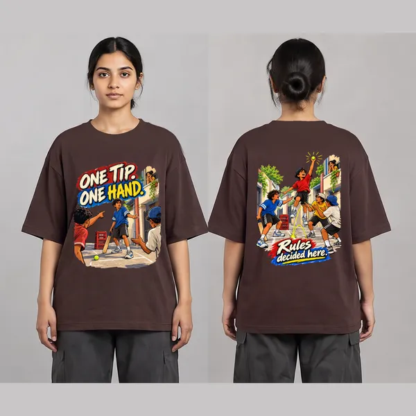 Cricket_Brown_Cotton_Oversized_Graphic_T-Shirt_For_Unisex