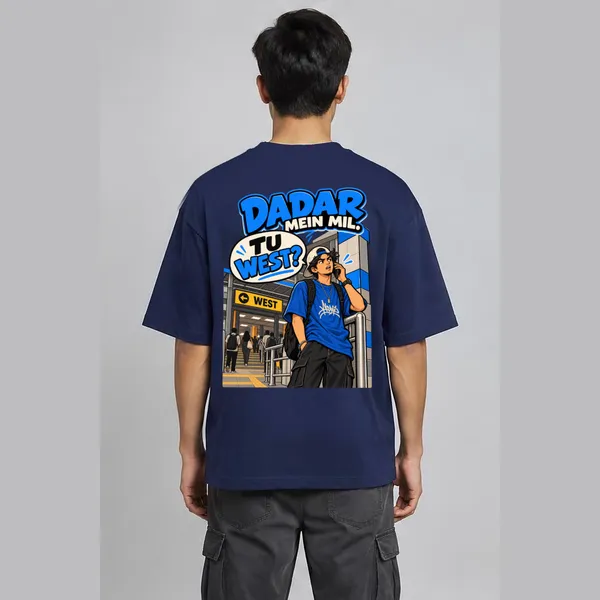 Dadar_Navy_Blue_Cotton_Oversized_Graphic_T-Shirt_For_Men