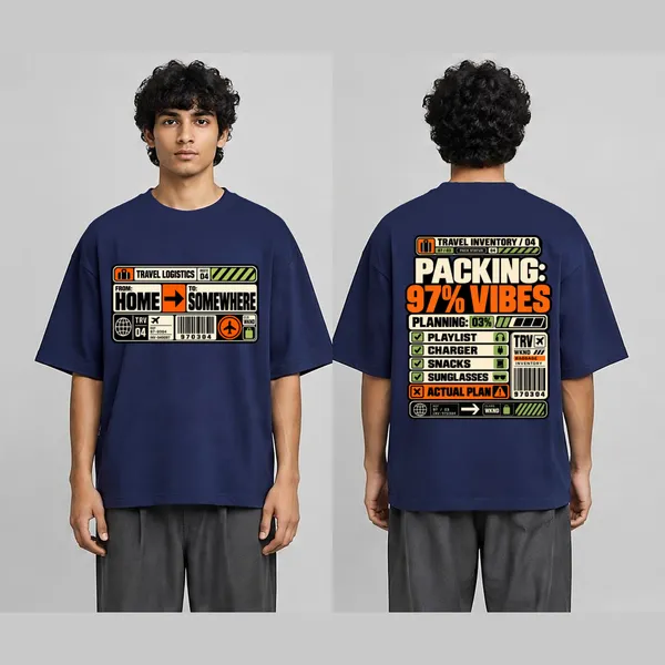 Packing_Navy_Blue_Cotton_Oversized_Graphic_T-Shirt_For_Men