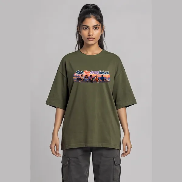Marine_Drive_Olive_Green_Cotton_Oversized_Graphic_T-Shirt_For_Women