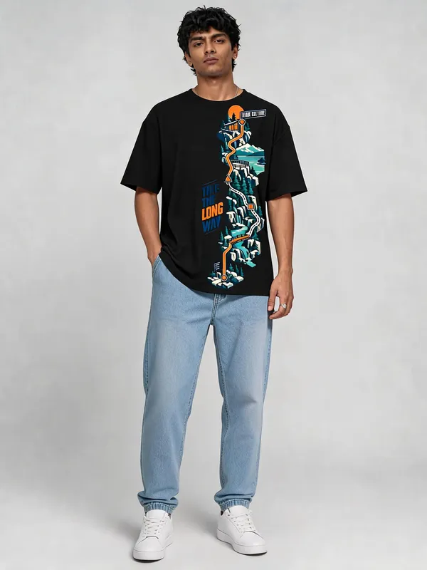 Black_Cotton_Oversized_Graphic_T-Shirt_For_Men