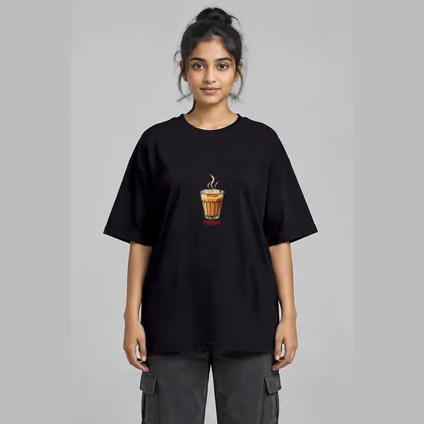 Cutting_Chai_Club_Black_Cotton_Oversized_Graphic_T-Shirt_For_Women