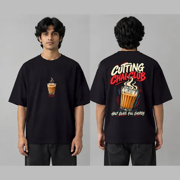 Cutting_Chai_Club_Black_Cotton_Oversized_Graphic_T-Shirt_For_Men