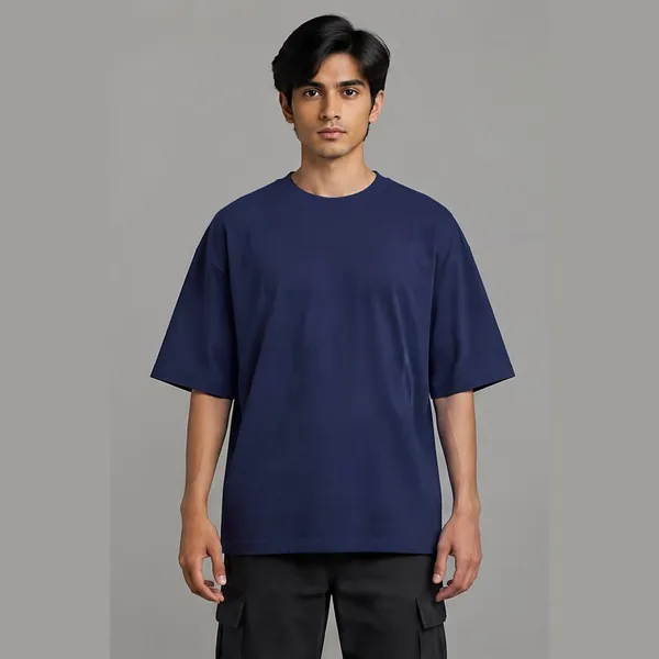 Bas_5_Min__Navy_Blue_Cotton_Oversized_Graphic_T-Shirt_For_Men