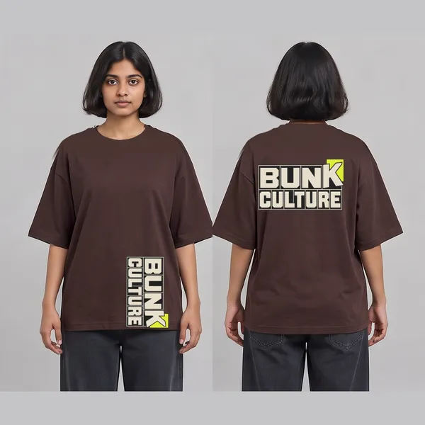 Bunk_Culture_Brown_Cotton_Oversized_Graphic_T-Shirt_For_Women