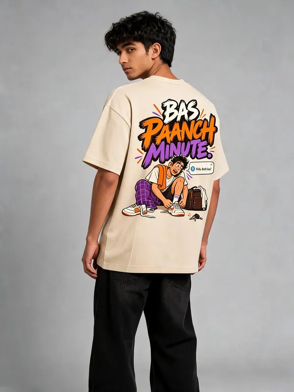 Beige_Cotton_Oversized_Graphic_T-Shirt_For_Men