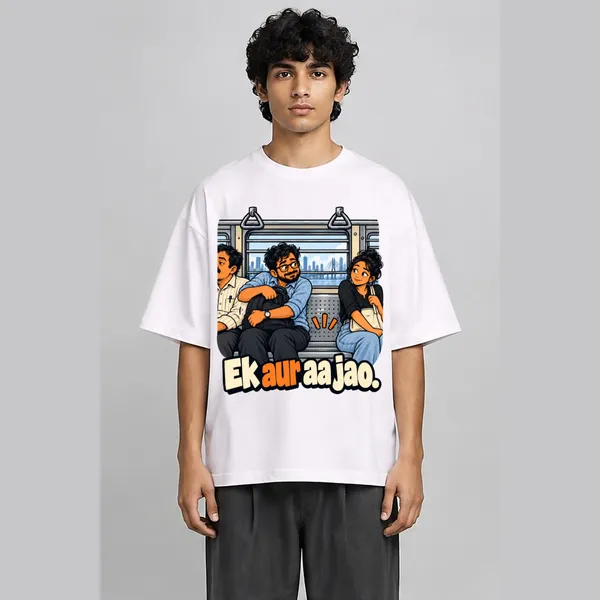 Ek_Aur_White_Cotton_Oversized_Graphic_T-Shirt_For_Men