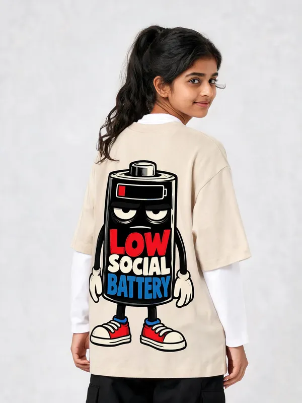 Cream_Cotton_Oversized_Graphic_T-Shirt_For_Women