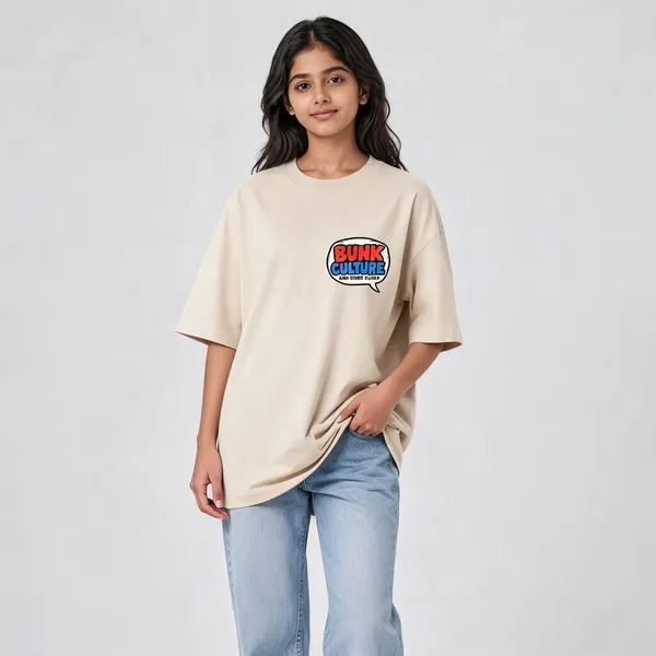 Cream_Cotton_Oversized_Graphic_T-Shirt_For_Women