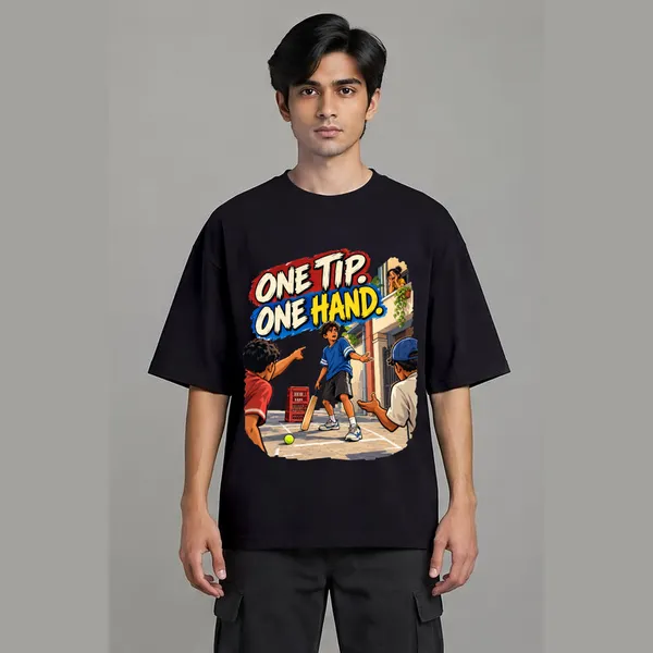 cricket_Black_Cotton_Oversized_Graphic_T-Shirt_For_Men