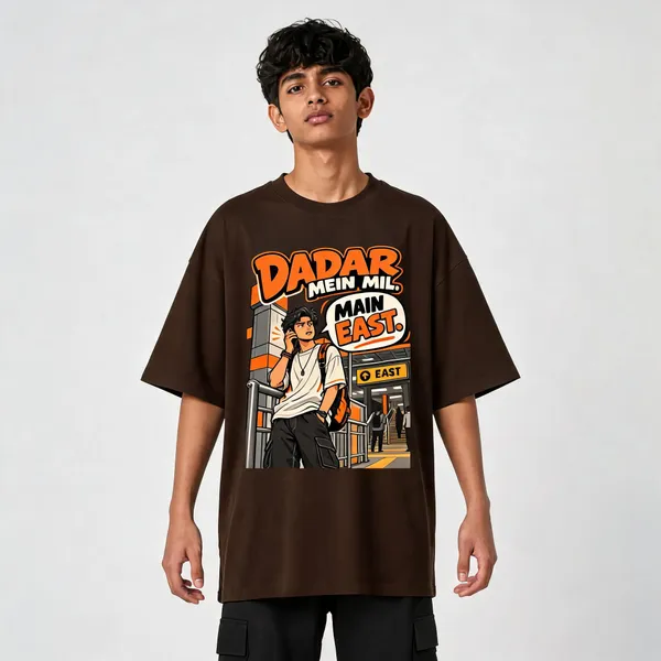 Brown_Cotton_Oversized_Graphic_T-Shirt_For_Men