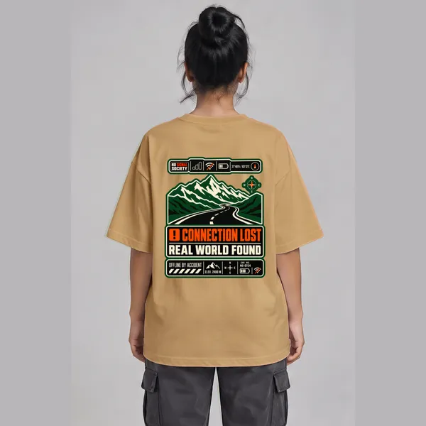 No_Signal_Beige_Cotton_Oversized_Graphic_T-Shirt_For_Women
