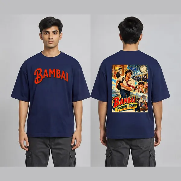 Bambai_Navy_Blue_Cotton_Oversized_Graphic_T-Shirt_For_Men