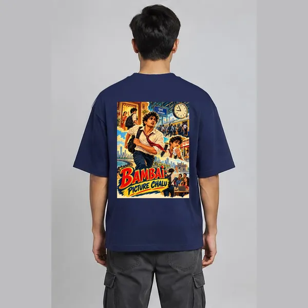Bambai_Navy_Blue_Cotton_Oversized_Graphic_T-Shirt_For_Men