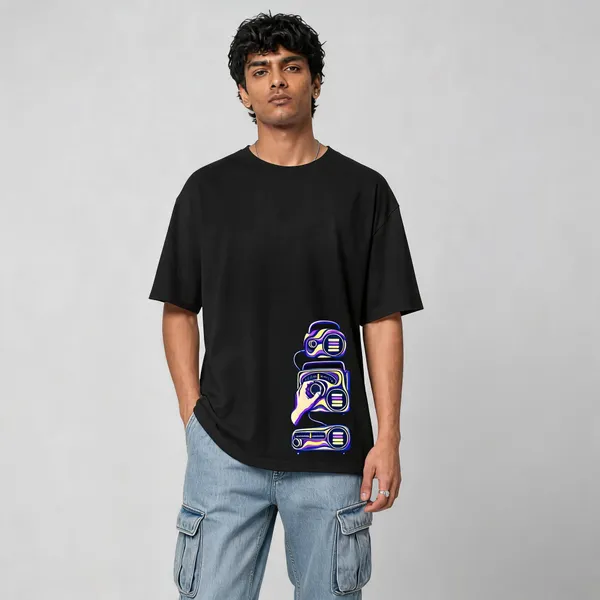 Black_Cotton_Oversized_Graphic_T-Shirt_For_Men