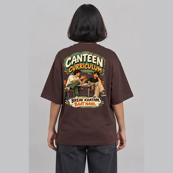 Canteen_Brown_Cotton_Oversized_Graphic_T-Shirt_For_Women