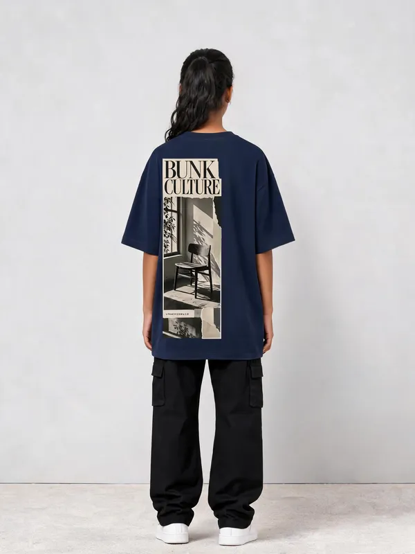 Navy_Blue_Cotton_Oversized_Graphic_T-Shirt_For_Unisex