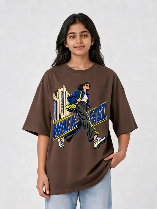 Brown_Cotton_Oversized_Graphic_T-Shirt_For_Women