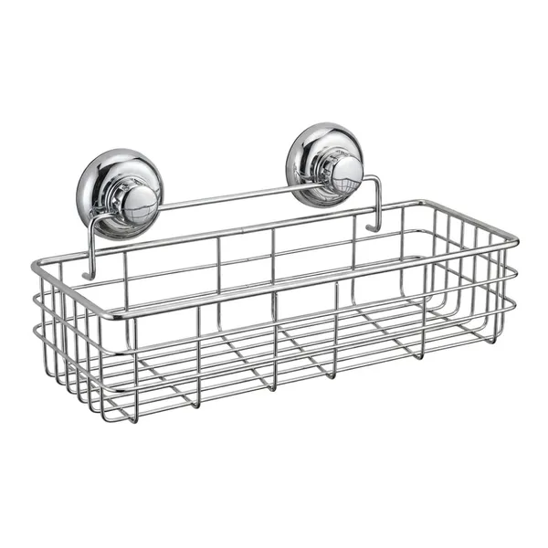 Silver_Steel_Modern_Wall_Mounted_Bathroom_Shower_Storage_Caddy
