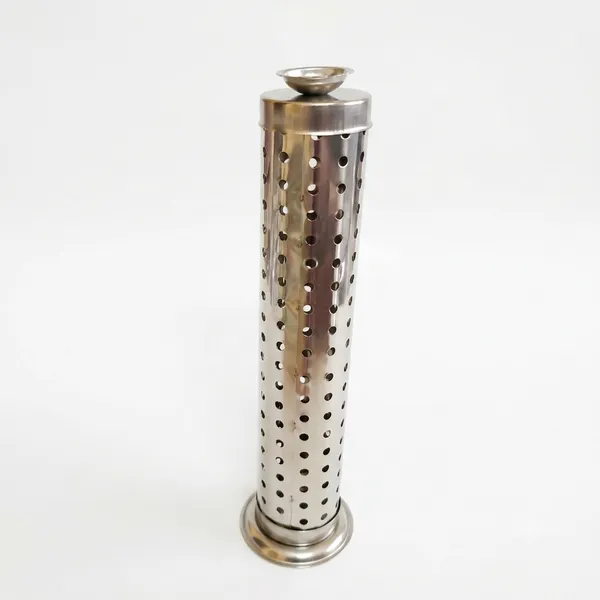 Silver_Steel_Traditional_Perforated_Incense_Stick_Holder_Pack_Of_4