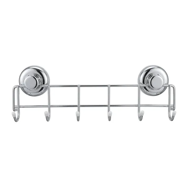 Silver_Steel_Modern_Suction_Wall_Mounted_Six_Hook_Rack