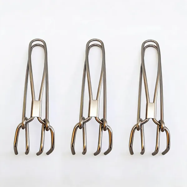 Silver_Steel_Kitchen_Four_Prong_Vessel_Holder_Tong_Pack_Of_3