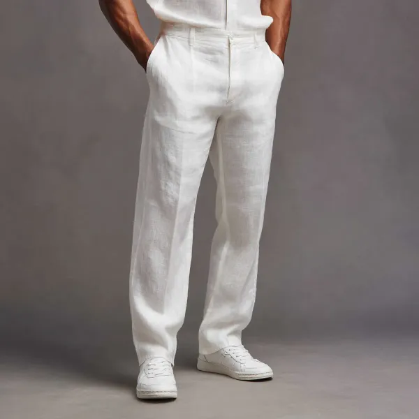 Stark_White_Ultra_Breathable_Pure_Linen_Trousers_Men